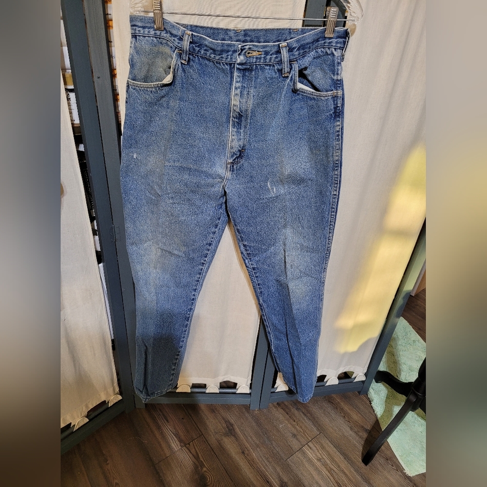 (4229)Rustler Men's Blue Jean's size 34X28, No tag ,